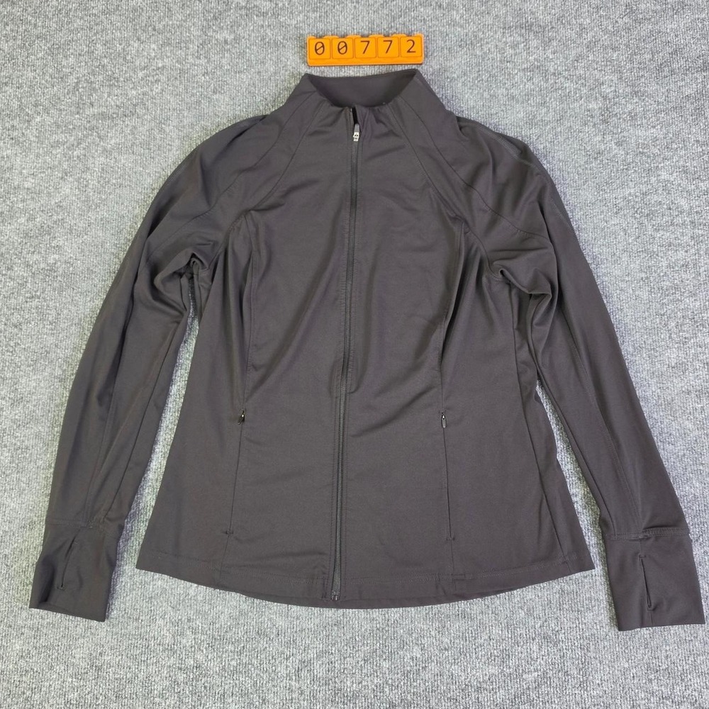 Avia Women's Jacket Size L (12-14) Black Full Zip Outdoor Windbreaker